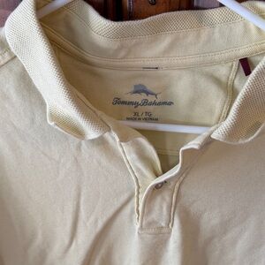 Tommy Bahama Pale Yellow Short-Sleeve Polo
